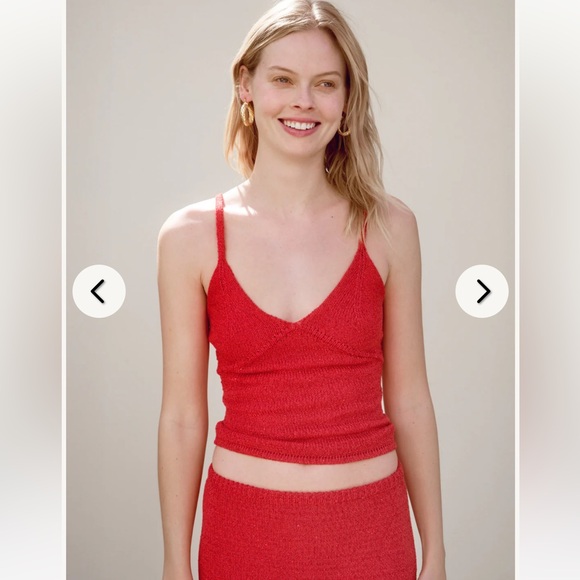 ASTA RESORT CAROLINA CAMISOLE & SKIRT IN ROSSA SEQUIN, SIZE SMALL - Picture 3 of 7